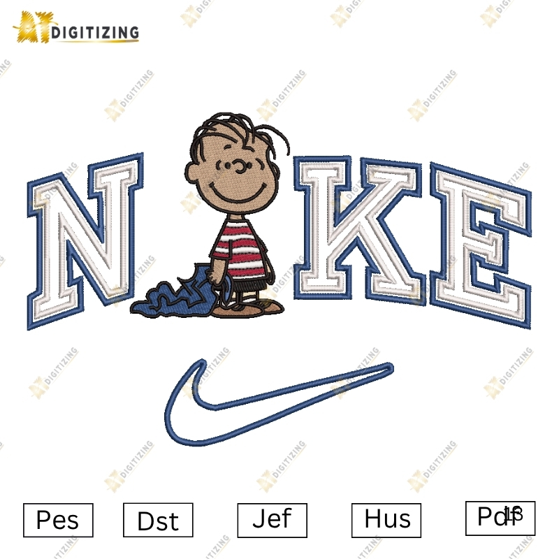 NIike Linus Van Pelt Embroidery design | AtDigitizing